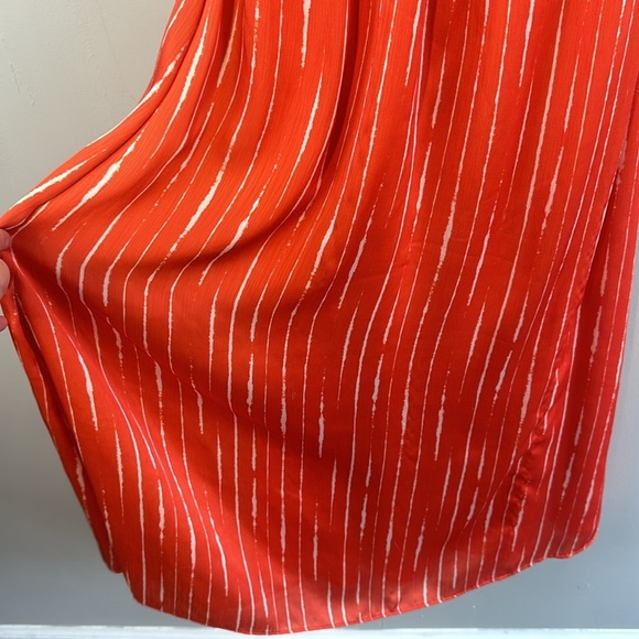 Sacking & Babi Reid Dress Striped Orange Shibori- Anthropologie Size 2 - Picture 6 of 16